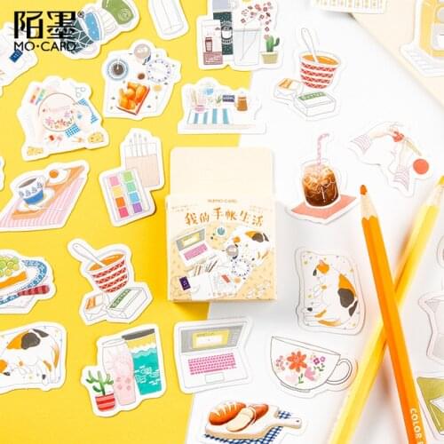 XINAHER 45 pcs/lot Colorful study Planner daily life paper sticker package DIY diary decoration sticker album scrapbooking