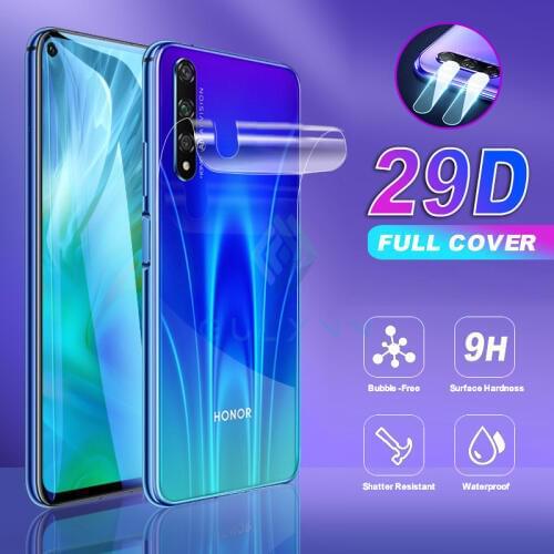 2-in-1 9H Camera Protection Glass For Huawei P40 P30 Lite Pro 22D Soft Hydrogel Film Full Cover For Honor 20 Lite 9X 10 8 Lite