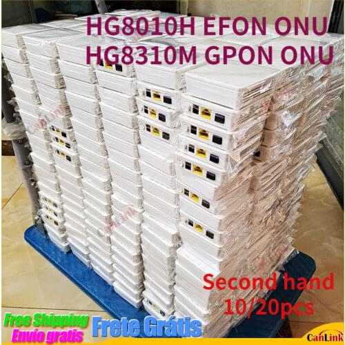 10/20pcs Lot HG8310M GPON HG8010H EPON 1GE ONU ONT FTTH Modem HG8010C GE GPON EPON English system Secondhand 15 17 Year