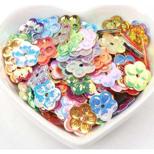 10g Stereoscopic Plane PVC loose Sequins Multicolor Paillettes Sewing Craft Children DIY Garment Decoration Accessory 3-30mm