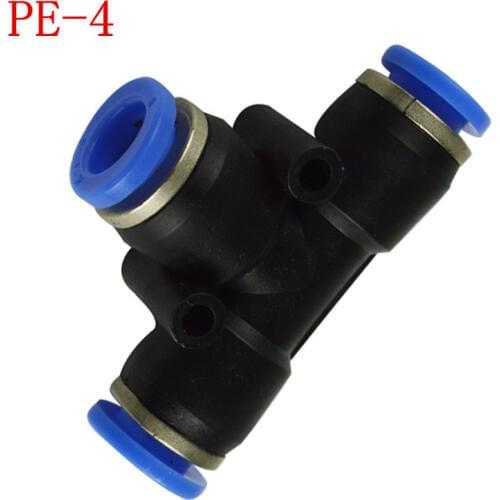 10 pcs PE-4, Pneumatic fittings 4mm tee fitting , push in quick joint connector,PE4
