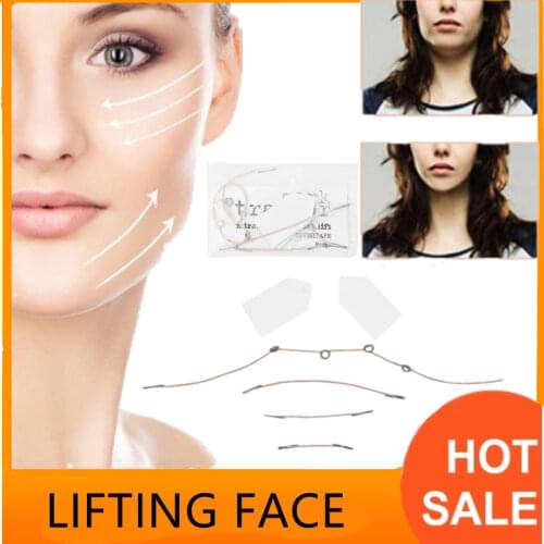 16/40Pcs Set Face Neck Woman Lift Tapes Invisible V-Shape Skin Lift Up Fast Tighten Anti-wrinkle Sticker