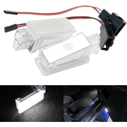 2pcs Error Free LED Courtesy Glove Box Under Door Foot Light for VW Touareg Tiguan Eos Passat for SKODA SUPERB 2016 - 3V