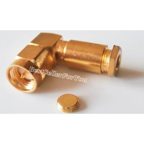 5Piece SMA Male Right Angle Clamp For RG316 RG174 LMR100 Cable RF Connector