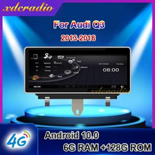 Xdcradio 10.25 inch Android 10.0 For Audi Q3 Car Radio Automotivo Car Multimedia Player Auto GPS Navigation Stereo 4G 2013-2018