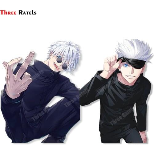 Three Ratels A978 Gojou Satoru And Itadori Yuuji Jujutsu Kaisen Stickers For Peugeot 207 Car Stickers Auto Decals Vinyl Material