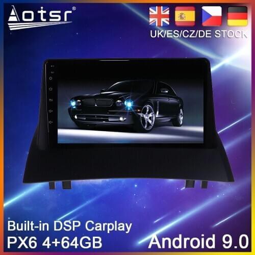 Android 9 PX6 64G Car DVD Player GPS Navigation For Renault Megane 2 2002 2003 2004-2008 Radio Stereo Multimedia Player HeadUnit