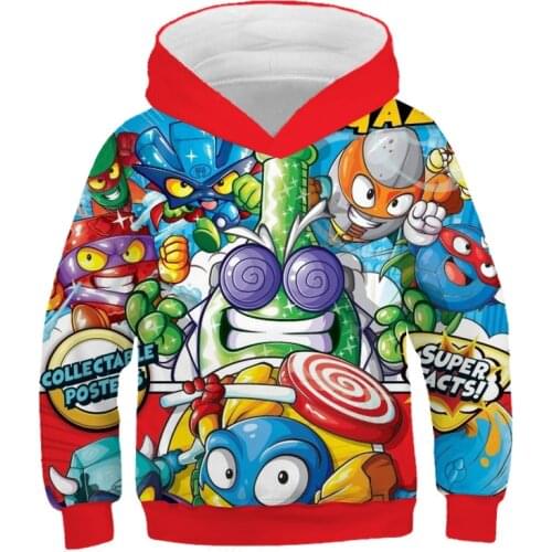 3D Print Super Zings Serie 4 Hoodies for Kids Unisex Superzings Sweatshirt Men Casual Anime Game Streetwear Tops Teenagers New