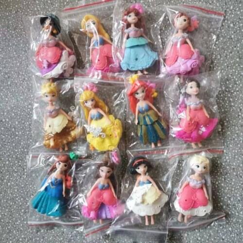 10pcs/set Frozen Cartoon Snow White Jenga Doll Model Kids Creative Toys Cute Elsa Jenga Figure Toy Unboxed Unblemished Random