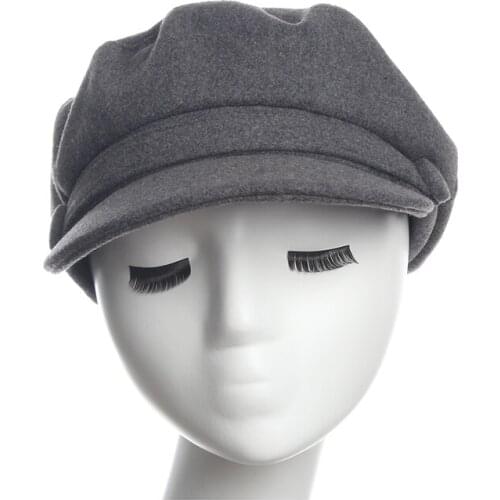 HW Boutique 2018 Newsboy Caps For Women Fashion Military Hat Snapback Caps Female Casquette Sun Hat Octagonal Cap