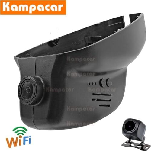 Kampacar LR01-D DashCam For Land Rover 160mm Landrover Freelander 2 Discovery 4 Range Rover Recorder Dual Lens FHD 1080P Car Dvr