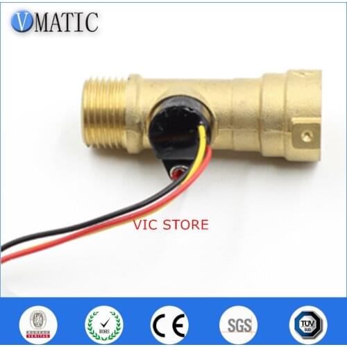 High Quality Water Regulate Valve Liquid Control Safety Flue Type Heater Meter Copper Hall Brass Fluid Flow Sensor VCA568-2