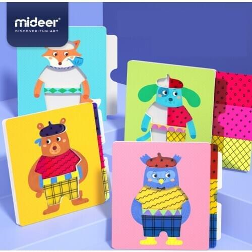 MiDeer DRESS-UP Activity Kit Three Primary Colors Filter Board Color Mixing Game Toy 84 Challenges Children Kids Age 5Y
