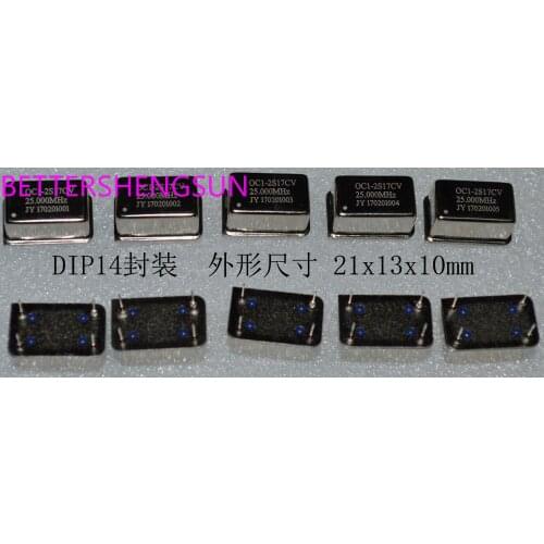 Crystal Oscillator Constant Temperature Crystal Oscillator 25MHz Dip14 Low Noise Low Power Consumption High Stability