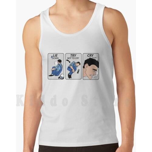 Lie Down tank tops vest 100% Cotton Until Dawn Cry A Lot Lie Down Try Not To Cry Josh Washington Wendigo Totem Ps4 Game
