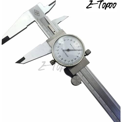 Metric Precision Dial Vernier Caliper Gauge Micrometer Measuring Tool Dial Caliper 0-200mm 0.02mm dial gauge with Case