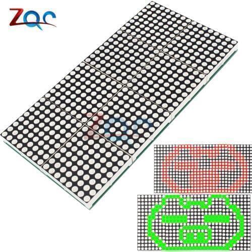 16*32 16x32 Dot Matrix Control Display Module DIY Kit Red Green Dual-Color Control LED Display Module Electronic Fun Kit