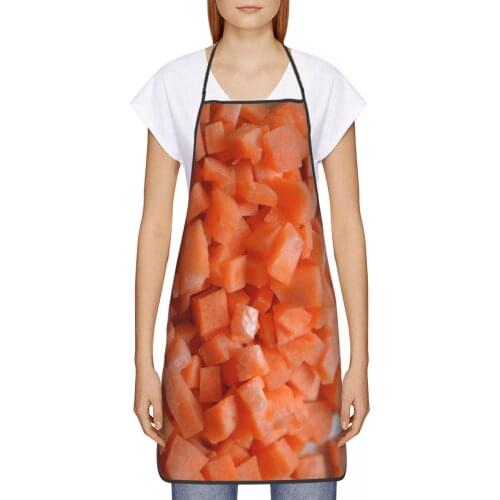 Carrot Kitchen oil resistant wreath Cookout kitchen aprons women Man For restaurants 72*52cm