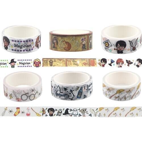 BH1138 Blinghero 15mmX5m Cartoon Washi Tape Scrapbooking Decorative Magic Movie Adhesive Tapes Paper Stationery Sticker