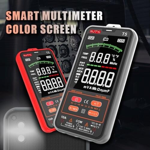 2021 New Digital Multimeter Smart Ultra-thin Portable 6000 Counts TRMS AC/DC Current Voltage NCV Resistor-capacitor C/F Tester