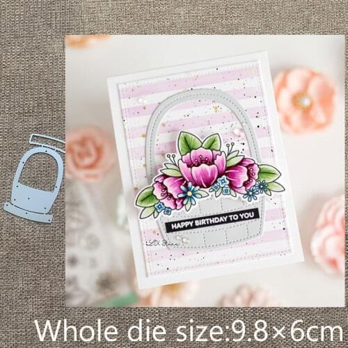 New Design Craft Metal stencil mold Cutting Dies Easter Basket decoration scrapbook die cuts Album Paper Card Craft Embossing