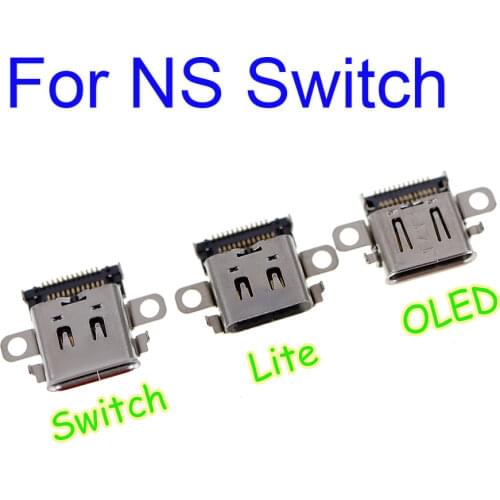 1pc New arrival charging port For Nintendo Switch lite Console Charging Port Power Connector Charger Socket For NS Switch lite
