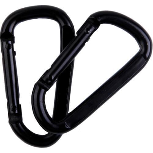Strong Load-bearing D Carabiner Spring Snap Clip Hooks Hammock Swing Safety Buckle Carabiner Belts Hook Clasp Camping Hikiing