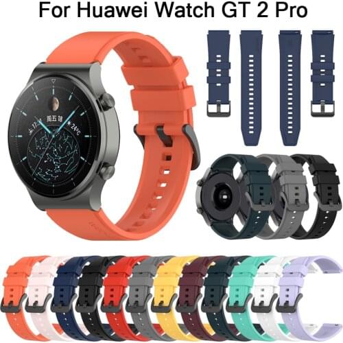 22mm Watch Band For HUAWEI Wacth GT/GT2 46MM/GT 2 Pro/GT 2e silicone Bracelet Replacement Strap For Amazfit GTR 47mm Accessories
