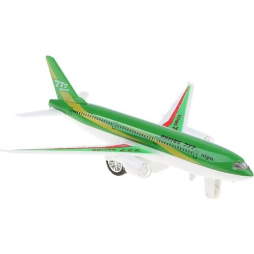 Alloy Model, Green Color Airplane Die-Cast, Passenger Plane Model Art Craft, Collectibles