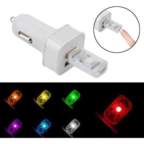 Car Light Interior Led Voice and Touch Control Car Gadgets Car LED Atmosphere Ambient Light Cigarette lighter USB Light RGB