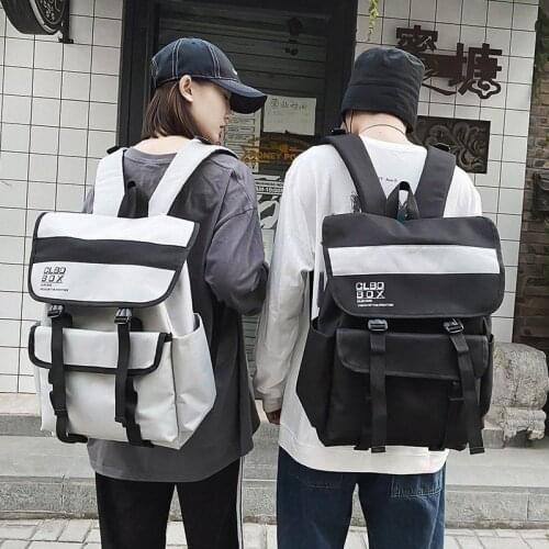 Large Capacity Men Backpack Nylon College Students School Bags for Teenager Bagpack Patchwork Waterproof BackBag