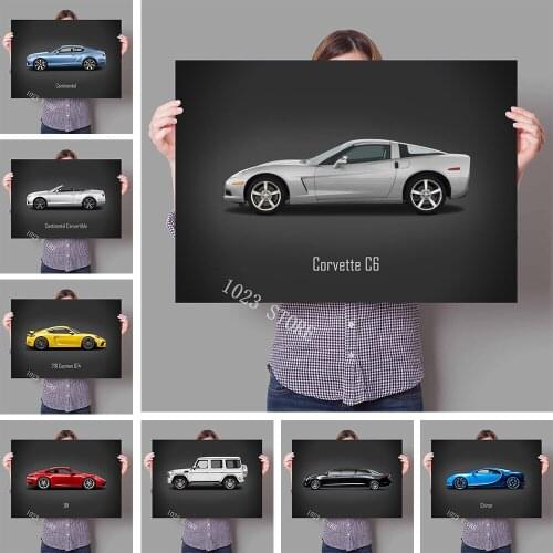 World Famous Cars Sports Car Series Poster Pictures Canvas Painting Printing Wall Art Mural Decoration Modern Home Room Decor