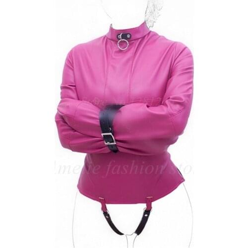 Womens Sex Bondage Max Security Straitjacket with Crotch Strap Female Straight Jacket Kinky Submission Training