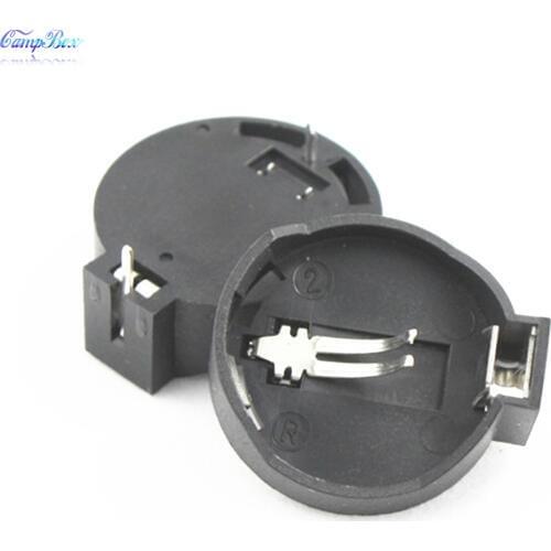 10Pcs Horizontal-Type CR2032 Coin Button Cell Lithium Battery Case Holder Socket Junction Box