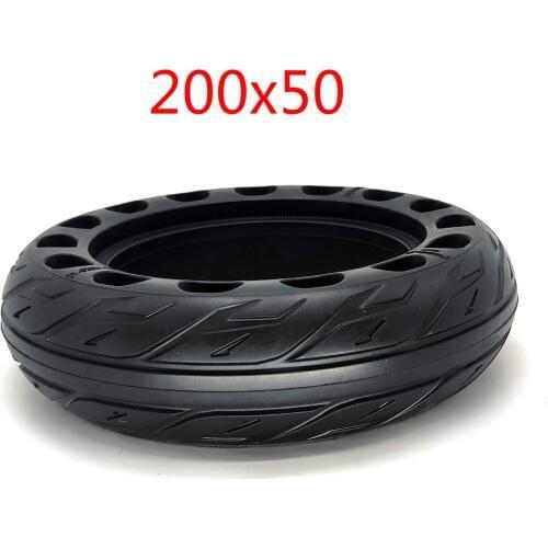 200x50 Solid Tubeless Rubber Tire 8x2 Inch 8" for Folding Electric Scooter E-Scooter Pocket Bike Razor E100 E150 E-200 Parts