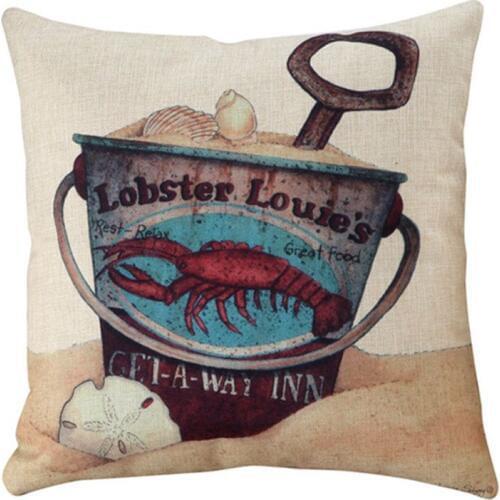 45x45cm Sea Beach Style Shell Cushion Covers Pillowcase Decorative Pillow Cover Home Decor