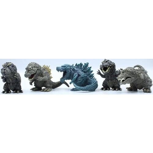 5Pcs/set Dinosaur monster PVC 8CM Q Mini Cute PVC kids Gift Dinosaurs Action Figure Collectible Model Toy