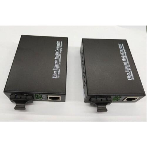 60KM 1000M Singlemode Dual Fiber Gigabit Fiber Media converter 1550nm SC/UPC Gigabit Media Converter