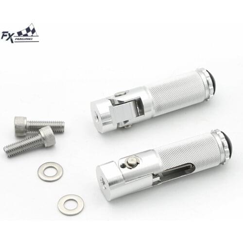 FXCNC Aluminum Motorcycle Foldable Footrests Rearsets Foot Pegs Pedal For Honda Yamaha Kawasaki Triumph Ducati Suzuki Aprilia