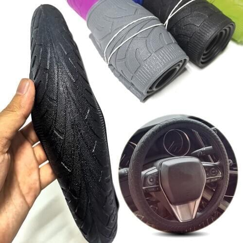 Car Silicone Steering Wheel Case Cover Shell Skidproof Car Accessories For Chevrolet Nissan Peugeot Honda KIA Hyundai LADA etc