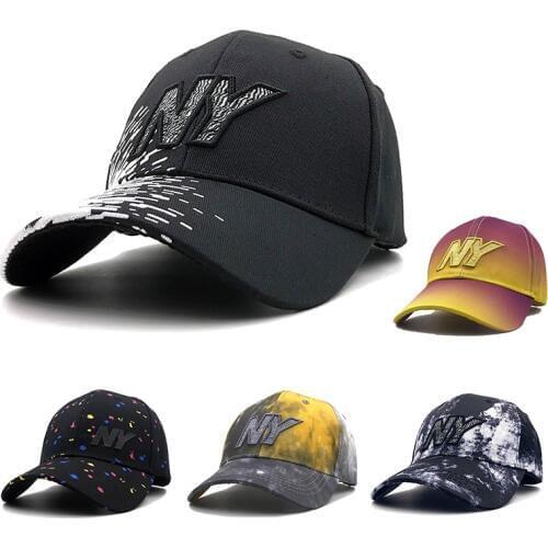 New NY embroidery Mens 100% Cotton Baseball Cap Casual Dad Cap Women outdoor high quality Snapback Trucker hat Casquette