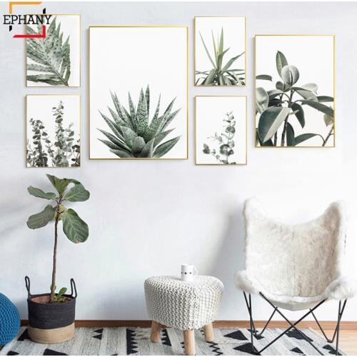 Botanical Print Leaves Canvas Poster Wall Art Print Painting Nordic Decorative Picture Scandinavian Modern Living Room Decor