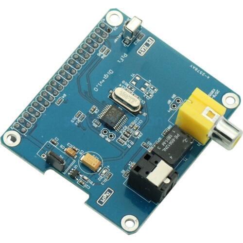 HIFI DiGi+ Digital Sound Card I2S SPDIF Optical Fiber for Raspberry pi 2 model B / B+ / A
