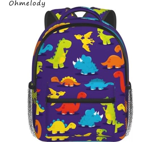 Lovely Dino Kids Backpacks for Kindergarten School Bags Child Dinosaur Travelling Backpack Todder Baby Casual Daypack