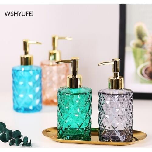 Hand sanitizer press bottle Suitable for home hotel Glass shower gel bottles Wedding supplies