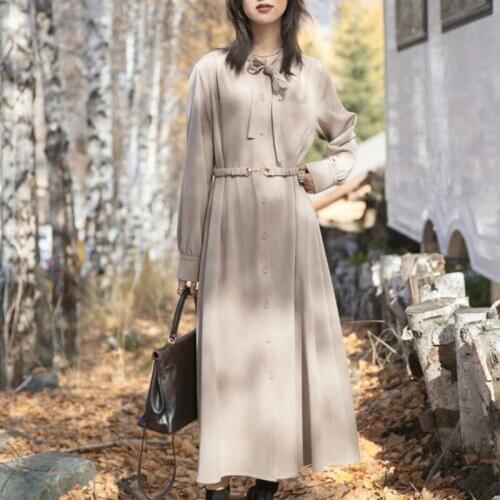 French Renaissance Tender Vintage Courtly Style Sweet Girl Dress Elegant Bowknot Bandage Harajuku Offiec Lady Chic Midi Dress