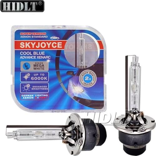 HIDLT 2PCS New Xenon Standard Bulb 4300K 5000K 8000K 6000K D1S D2S D3S D4S 35W Original Xenon HID Headlight Car Bulb Auto Lamp