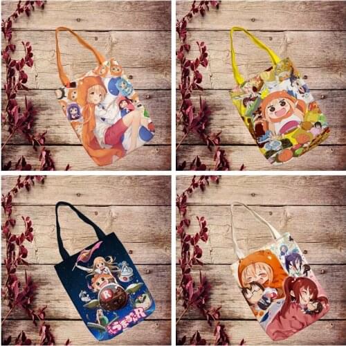 IVYYE 1PCS Himouto! Umaru-chan Girl Fashion Anime Canvas Shoulder Bags Casual Shopping Bag Tote Handbag Travel Lady Girls New