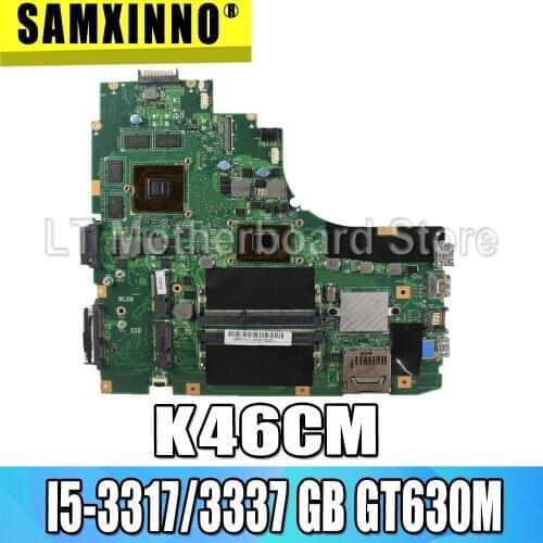 K46CM Motherboard I5-3317/3337 GT630M 2GB For Asus K46C K46CM K46CB Laptop motherboard K46CM Mainboard K46CM Motherboard test OK