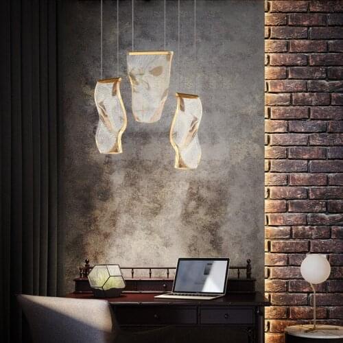 Bedroom bedside chandelier modern minimalist Nordic lamps creative personality restaurant lamp Milan coffee shop lighting